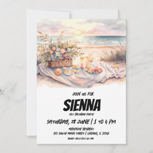 Invitation de la fête d'été de plage