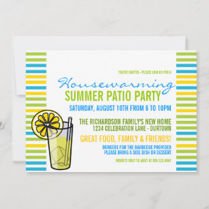 Invitation de la fête d'été du Patio