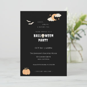 Invitation de la fête d'Halloween