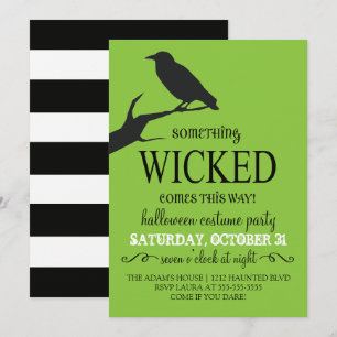 Invitation de la fête d'Halloween