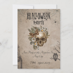 Invitation de la fête d'Halloween