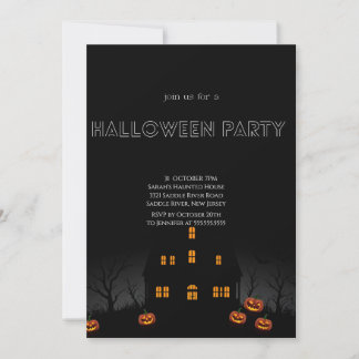 Invitation de la fête d'Halloween