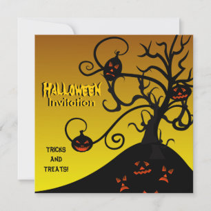 Invitation de la fête d'Halloween
