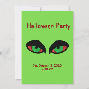 Invitation de la fête d'Halloween