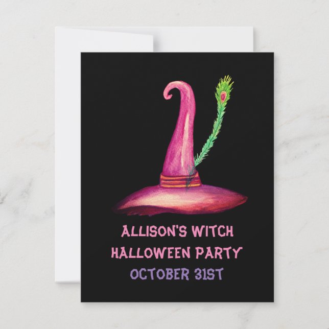 Invitation de la fête d'Halloween (Devant)