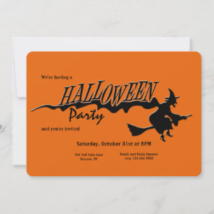 Invitation de la fête d'Halloween