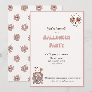 Invitation de la fête d'Halloween