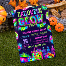 Invitation de la fête d'Halloween