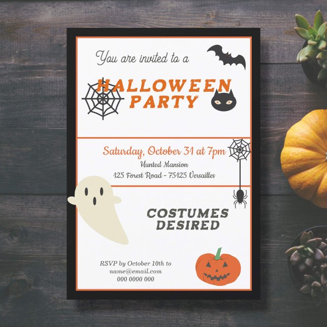 Invitation de la fête d'Halloween (Halloween Party Invitation)