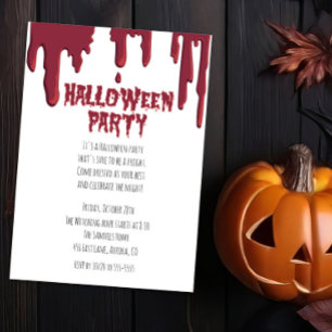 Invitation de la fête d'Halloween