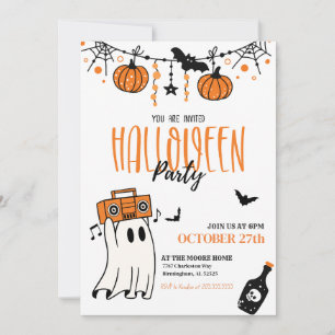 Invitation de la fête d'Halloween