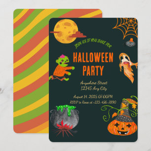 Invitation de la fête d'Halloween éffrayante