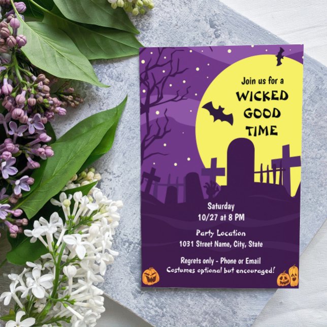 Invitation de la fête d'Halloween éffrayante (Créateur téléchargé)