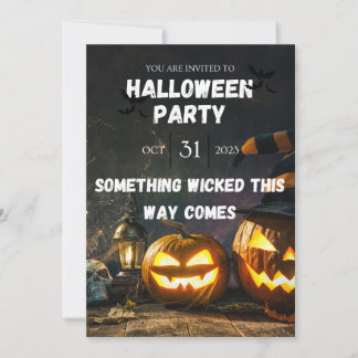 Invitation de la fête d'Halloween éffrayante