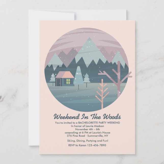 Invitation de la fête d'hiver (Devant)