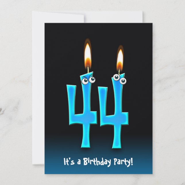 invitation de la fête du 44e anniversaire (Devant)