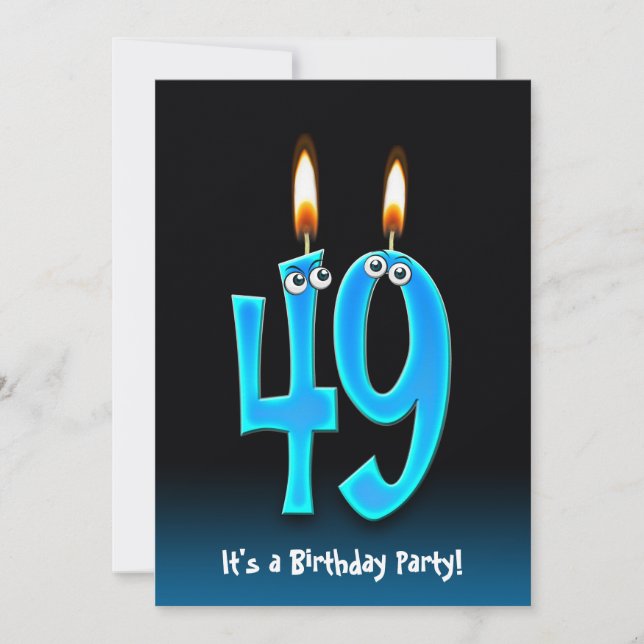 invitation de la fête du 49e anniversaire (Devant)