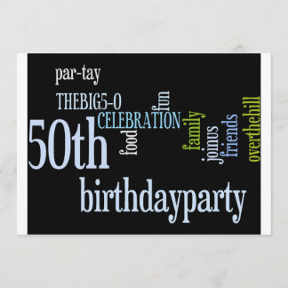 invitation de la fête du 50e anniversaire