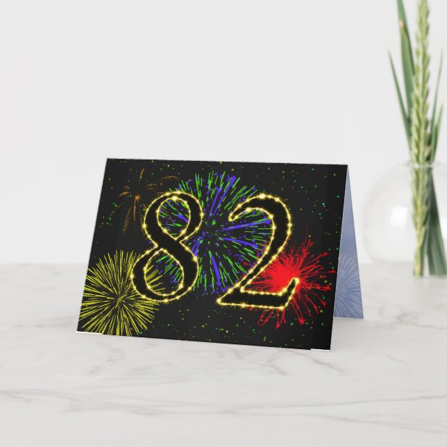 Invitation de la fête du 82e anniversaire (Devant)