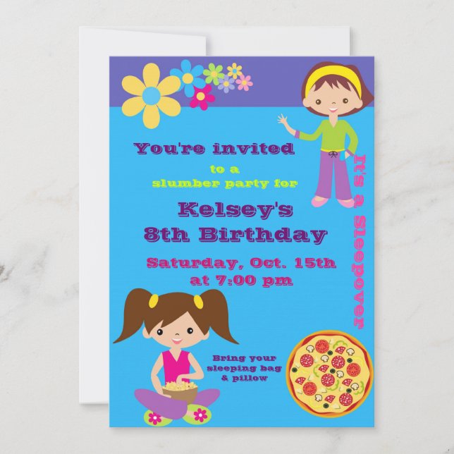 Invitation de la Fête du bois d'oeuvre du pyjama (Devant)