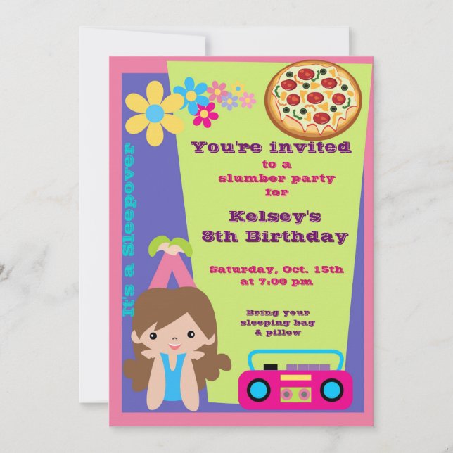 Invitation de la Fête du bois d'oeuvre du pyjama (Devant)