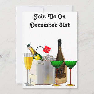 Invitation de la fête du Nouvel An