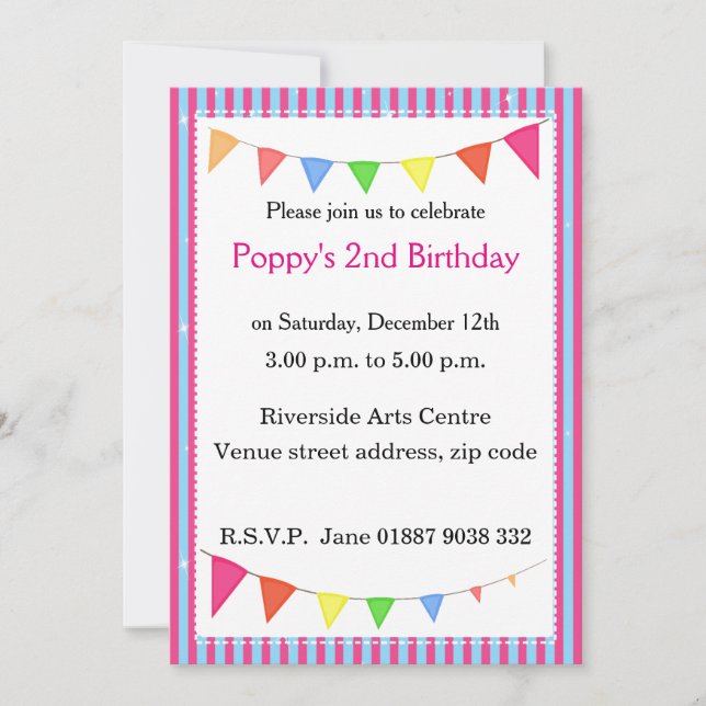 Invitation de la fête du Pennant (Devant)