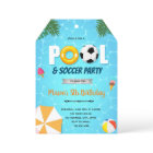 Invitation de la fête du pool de football