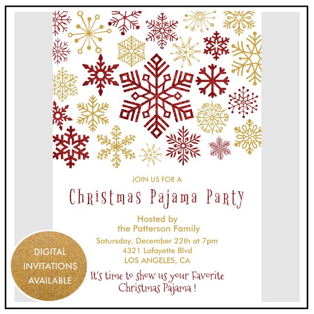 invitation de la fête du pyjama adulte (Créateur téléchargé)
