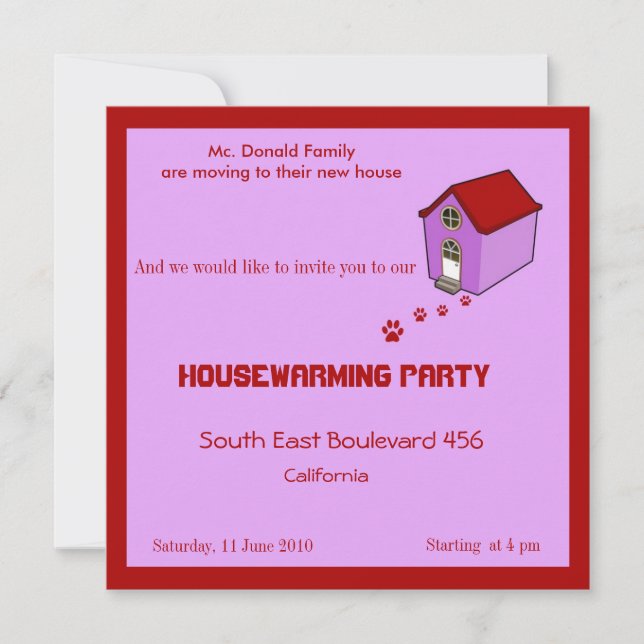 Invitation de la fête du réchauffement climatique (Devant)