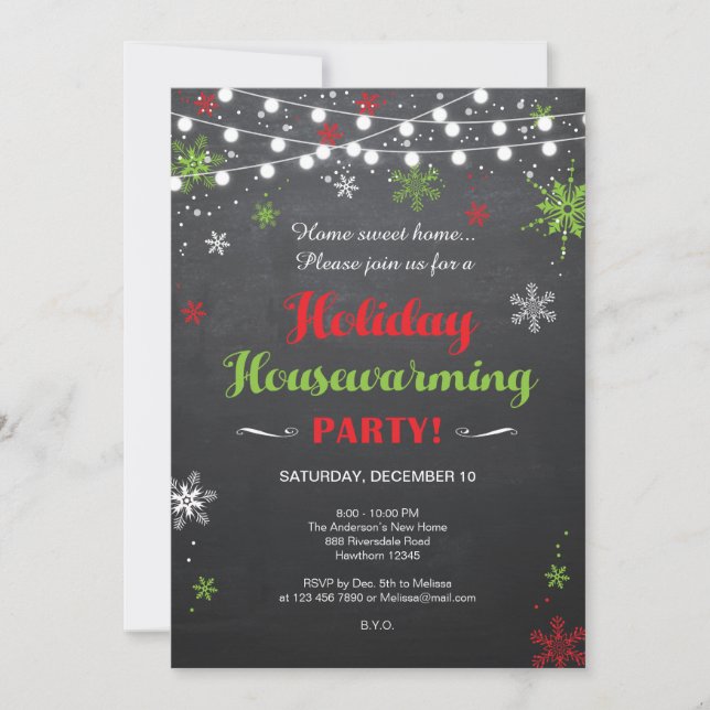 Invitation de la Fête du Réchauffement des Ménages (Devant)