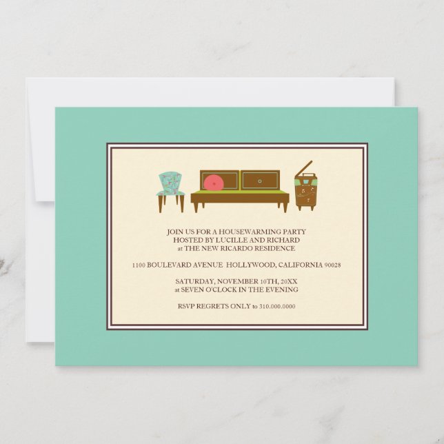 Invitation de la fête du réchauffement du foyer (Devant)