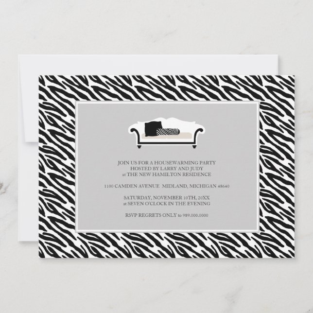 Invitation de la fête du réchauffement du foyer {Z (Devant)