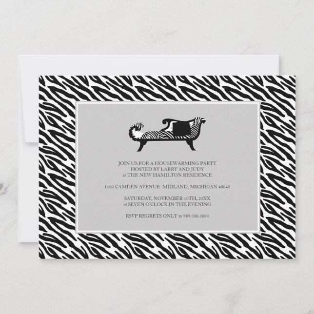 Invitation de la fête du réchauffement du foyer {Z (Devant)