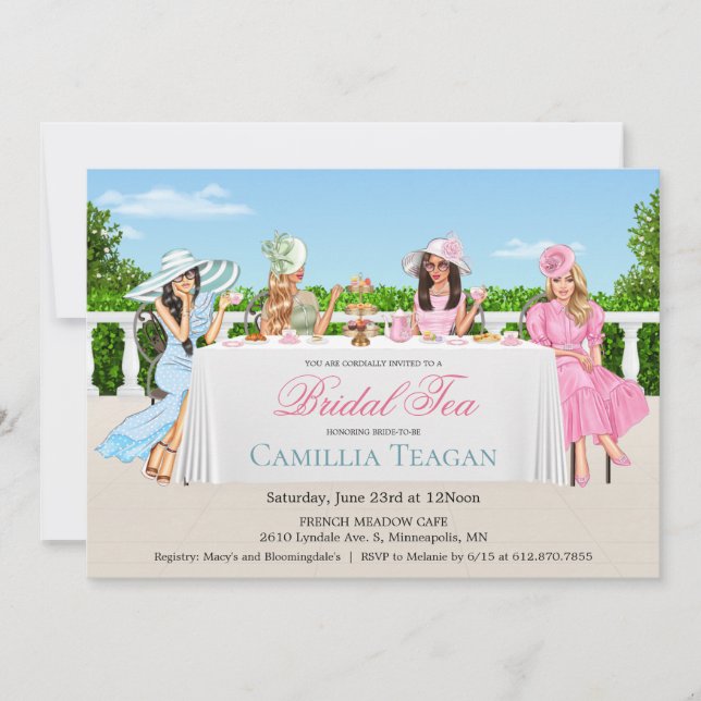 Invitation de la fête du thé nuptial (Devant)