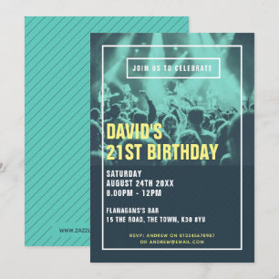 Invitation de la fête Duotone moderne
