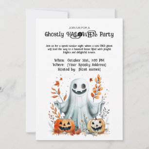 Invitation de la fête Ghoost HALLOWEEN