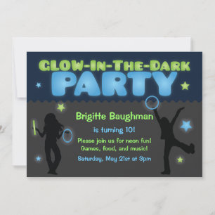 Invitation de la fête noire pour les enfants