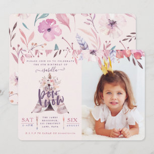 invitation de la fête photo de l'anniversaire de t