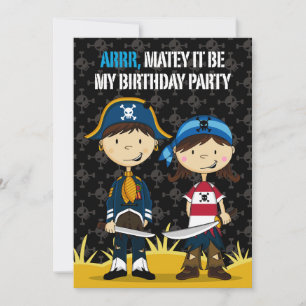 Invitation de la fête pirate