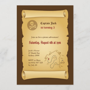 Invitation de la fête pirate