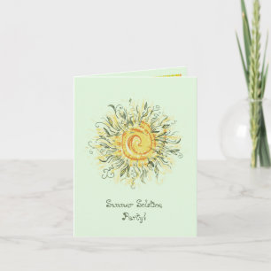 Invitation de la fête solstice d'été