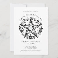 Invitation de la fête solstice d'hiver