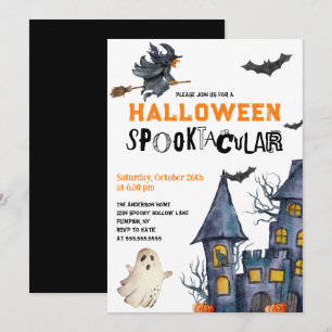Invitation de la fête Spooktacular Halloween