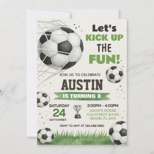 Invitation de la fête sportive éditable pour garço