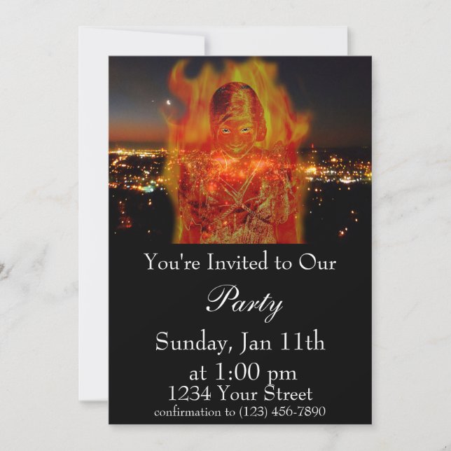 Invitation de la Fille de flamme (Devant)