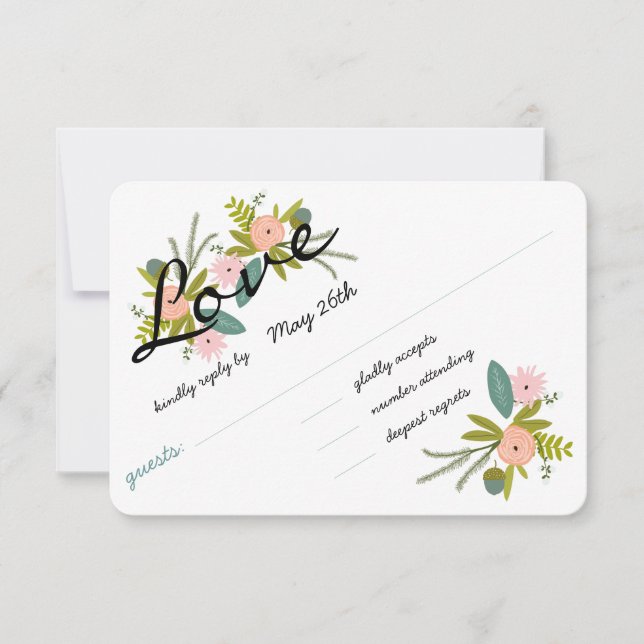 Invitation de la flore et de la faune RSVP (Devant)