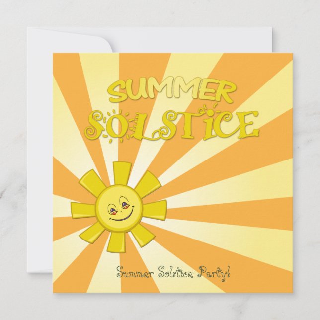 Invitation de la Gradient Summer Solstice Party (Devant)