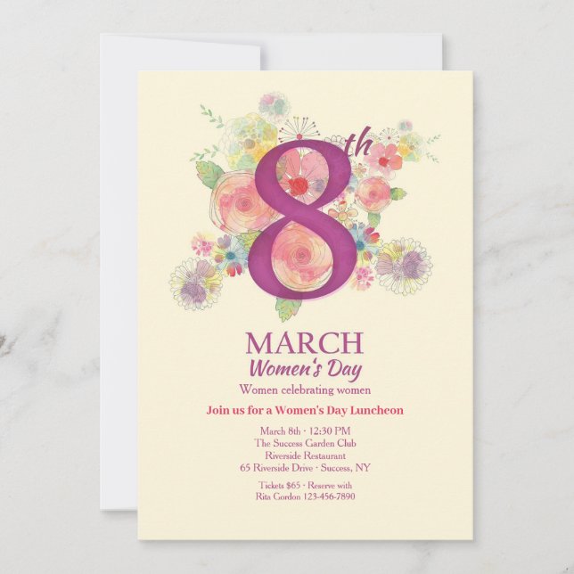 Invitation de la Journée des Femmes (Devant)