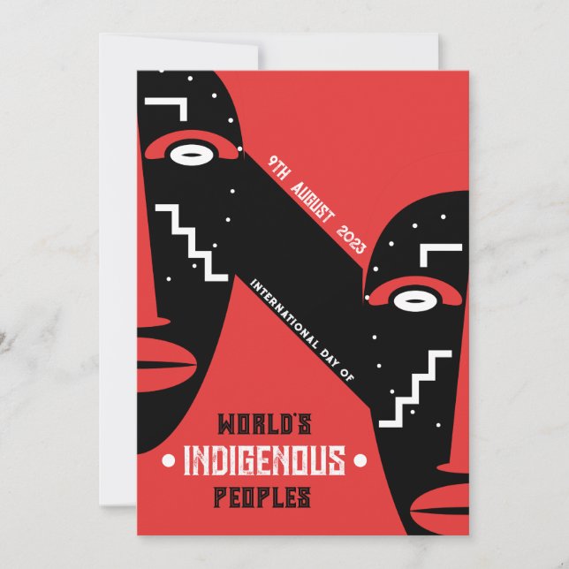 Invitation de la Journée des peuples autochtones (Devant)